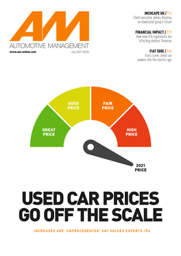 Used Car Prices Go Off the Scale