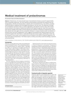 Medical Treatment of Prolactinomas Annamaria Colao and Silvia Savastano