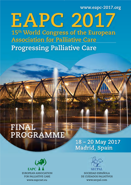 EAPC 2017 15Th World Congress of the European Association for Palliative Care Progressing Palliative Care