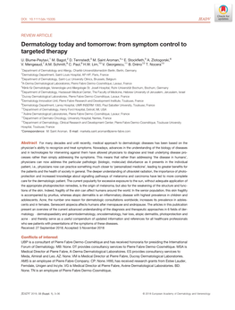 Dermatology Today and Tomorrow: from Symptom Control to Targeted Therapy