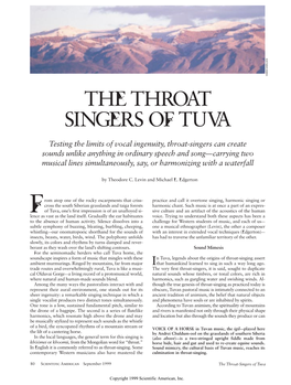 The Throat Singers of Tuva