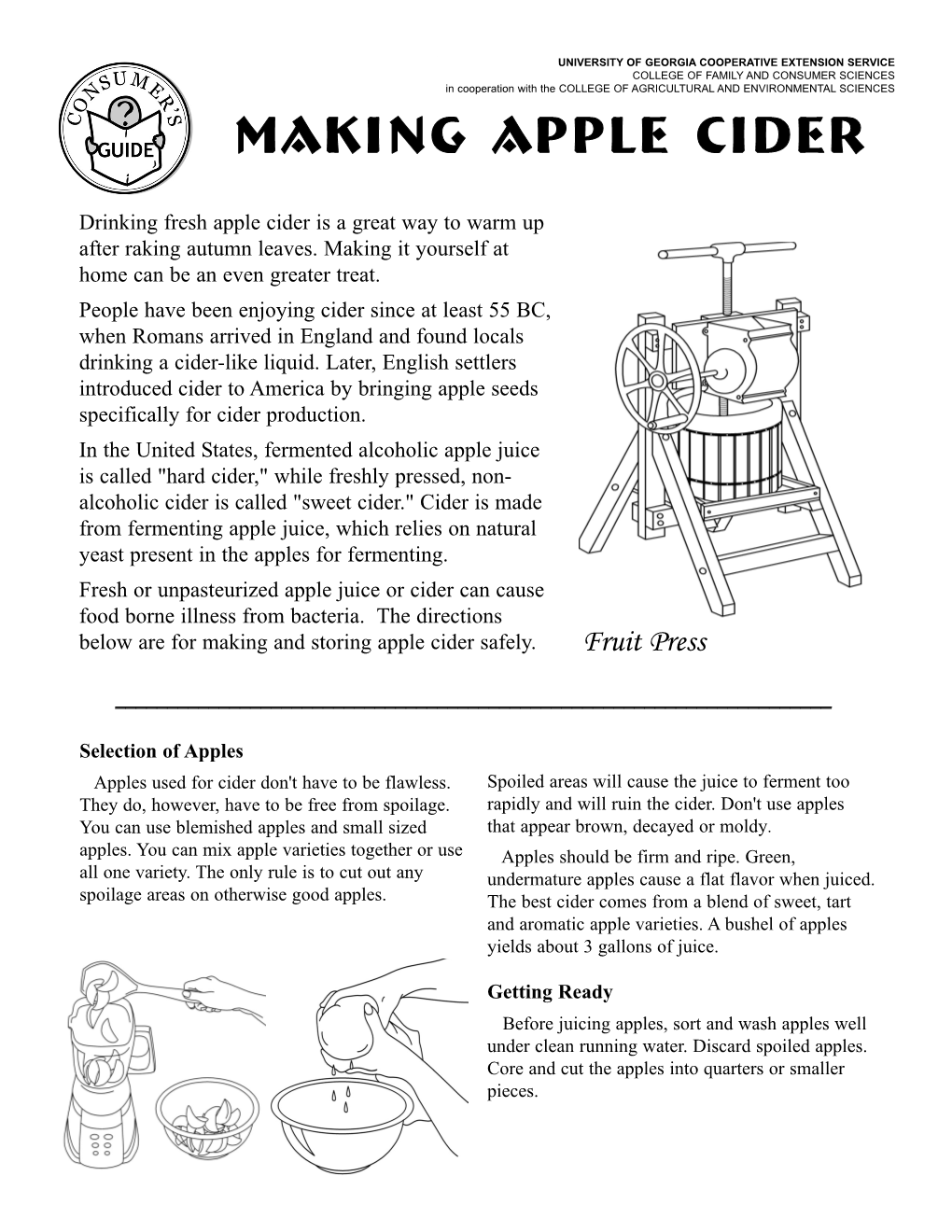 Making Apple Cider