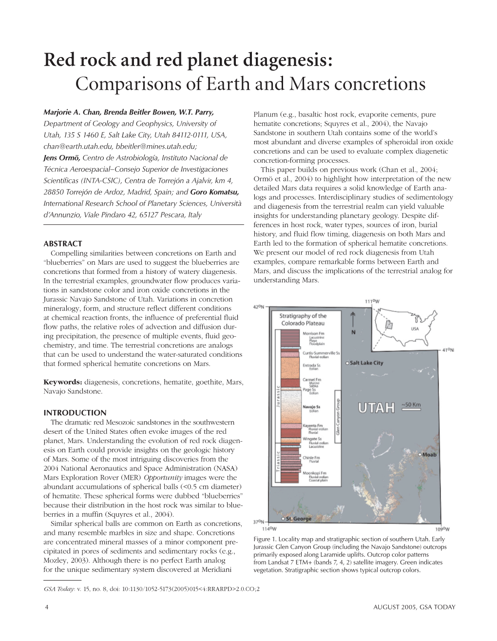 Red Rock and Red Planet Diagenesis: Comparisons of Earth and Mars Concretions