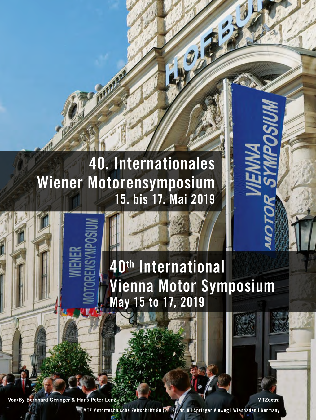 40Th International Vienna Motor Symposium May 15 to 17, 2019