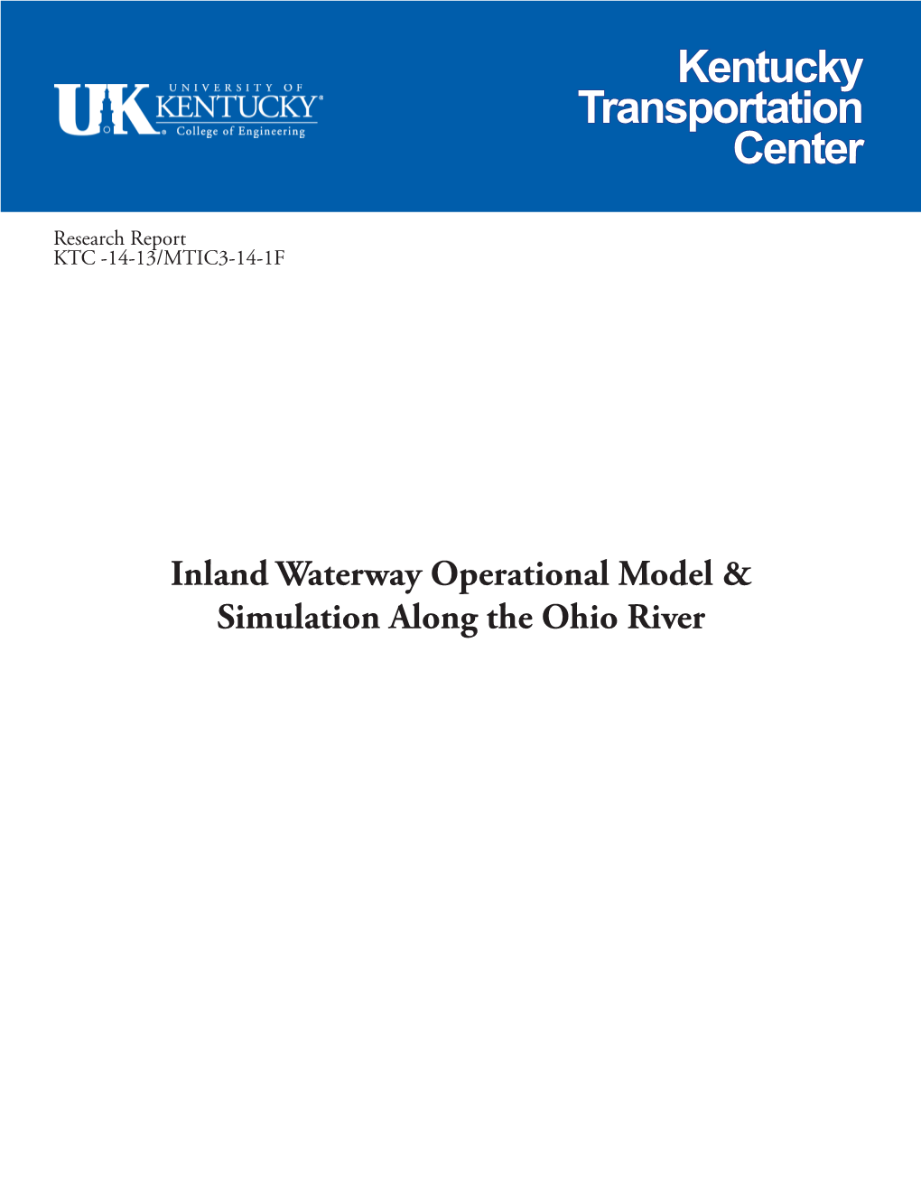 Inland Waterway Operational Model & Simulation Along the Ohio River