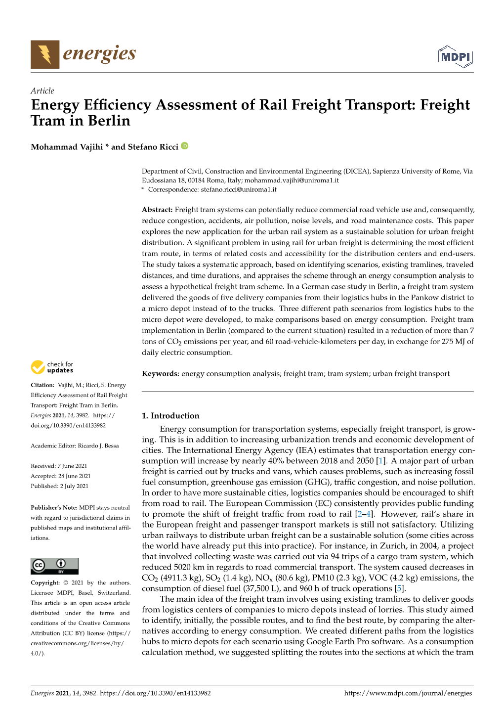 Freight Tram in Berlin