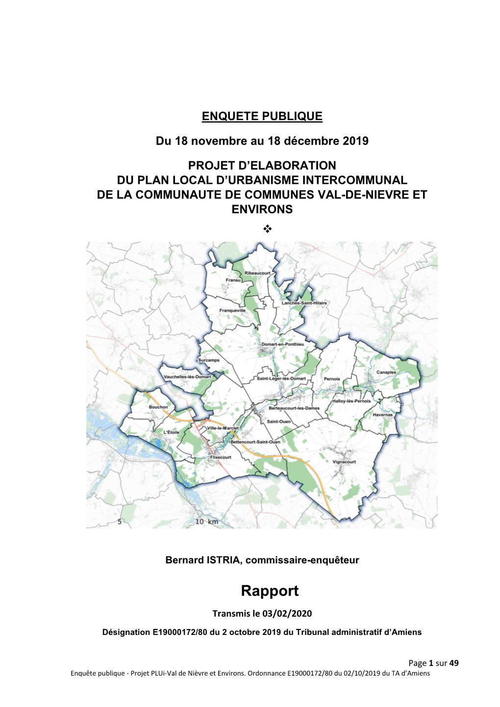 Rapport Transmis Le 03/02/2020