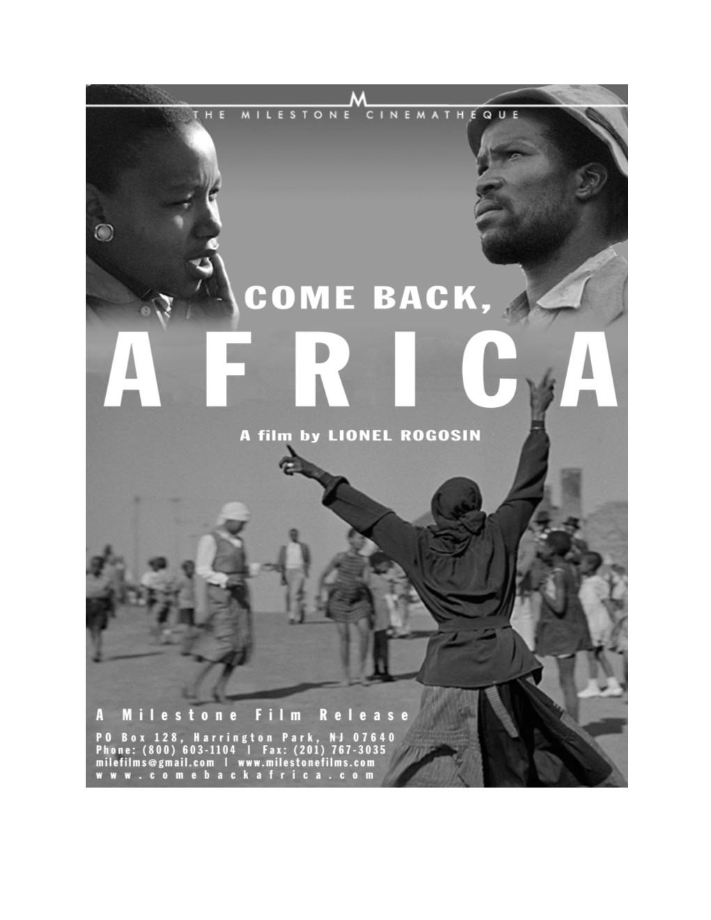 Come Back Africa Press Kit.Pdf