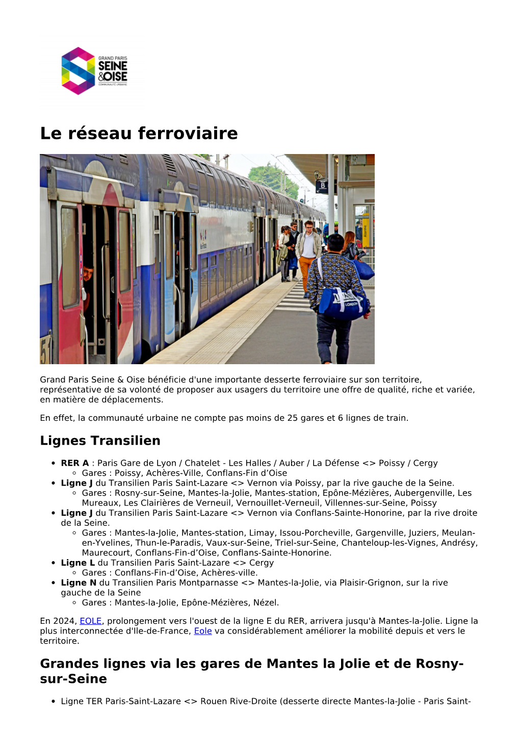 Le Réseau Ferroviaire