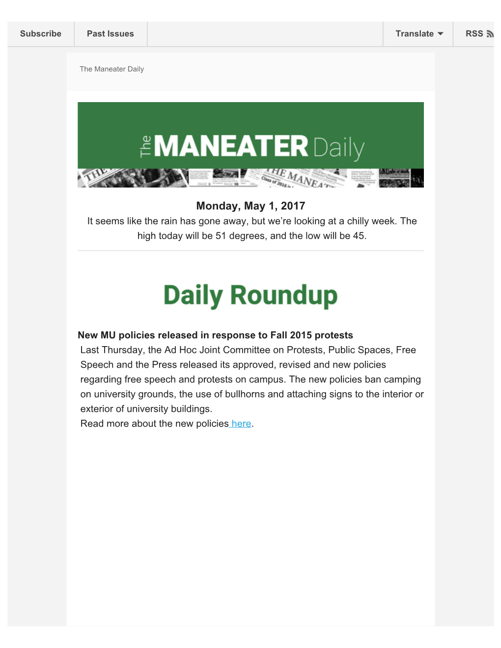 The Maneater Daily