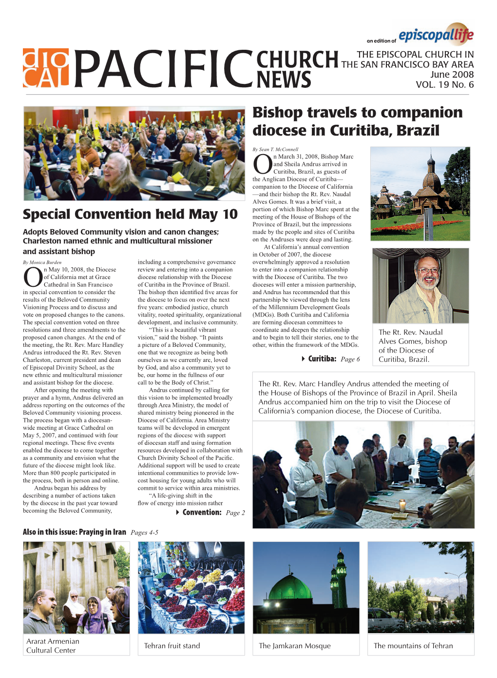 Bishop Travels to Companion Diocese in Curitiba, Brazil