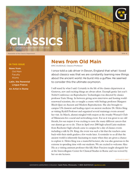 Classics Newsletter