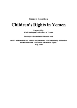 Children's Rights in Yemen