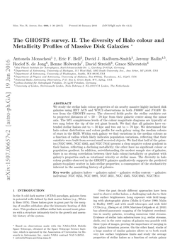 The GHOSTS Survey. II. the Diversity of Halo Color and Metallicity Profiles of Massive Disk Galaxies