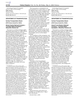 Federal Register/Vol. 74, No. 88/Friday, May 8, 2009/Notices