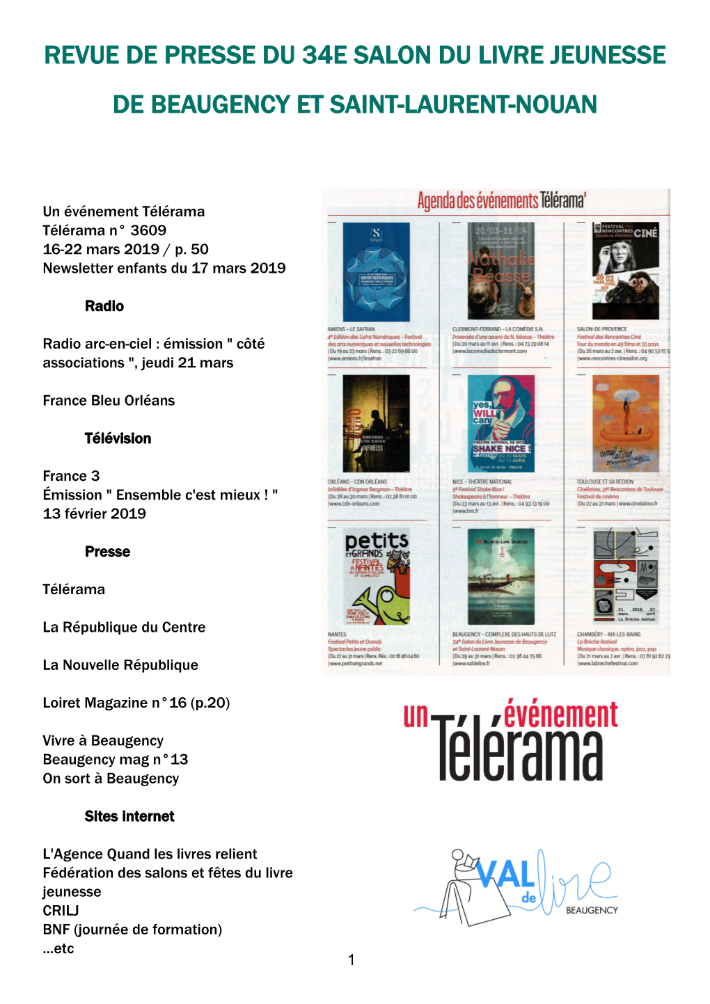 Revue De Presse Salon 2019