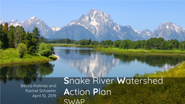 Snake River Watershed Action Plan