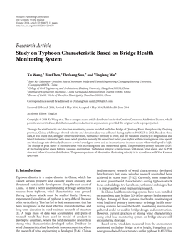 Study on Typhoon Characteristic Based on Bridge Health Monitoring System