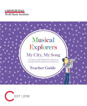 Carnegie Hall Musical Explorers Song