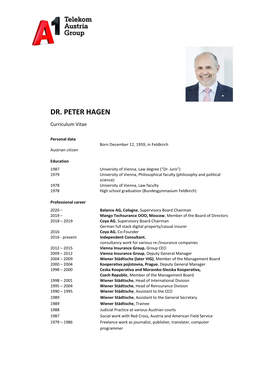 Dr. Peter Hagen