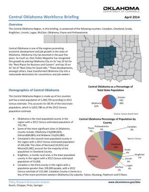Central Oklahoma Workforce Briefing April 2014