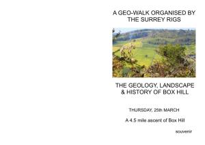 A Geological Walk Around Box Hill, North Downs, Surrey a GEO-WALK