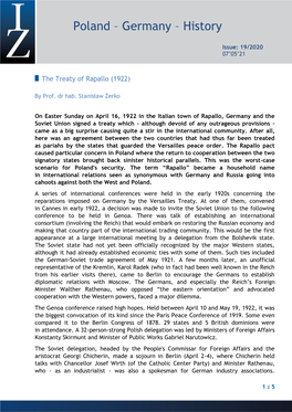 The Treaty of Rapallo (1922)