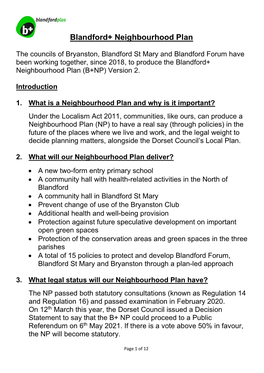 FREQUENTLY ASKED QUESTIONS (Please See Relevant Headings for Each B+ Council Area)