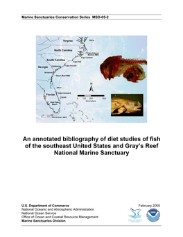 An Annotated Bibliography of Diet Studies of Fish of the Southeast United States and Gray’S Reef National Marine Sanctuary