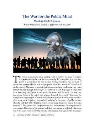 The War for the Public Mind Molding Public Opinion