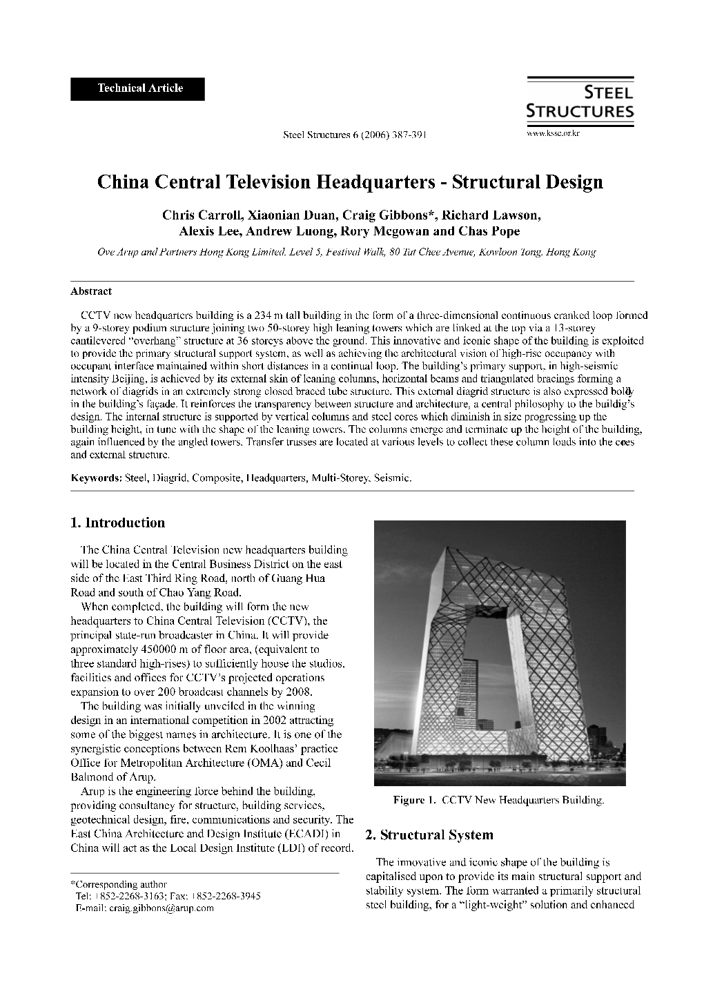 China Central Television Headquarters - Structural Design