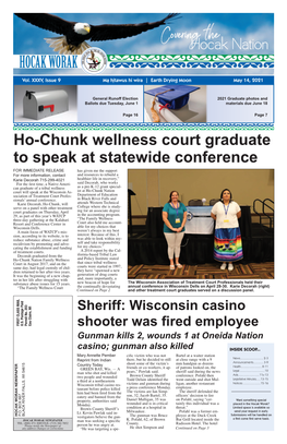 Ho-Chunk Wellness Court Graduate to Speak at Statewide Conference