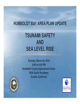 Tsunami Safety and Sea Level Rise