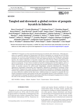 Tangled and Drowned: a Global Review of Penguin Bycatch in Fisheries