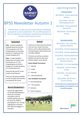 BPSS Newsletter Autumn 1