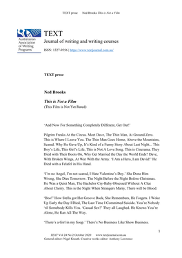 Journal of Writing and Writing Courses