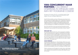 Csg Draagt Onderwijs in Winsum Over Aan Het Hogeland College
