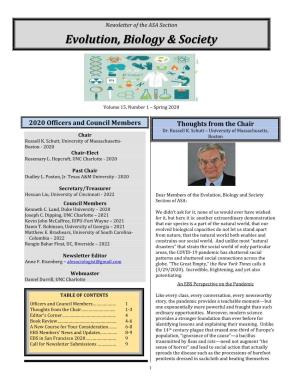 Newsletter of the ASA Section