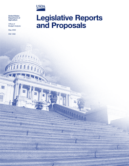 Legislative Reports and Proposals