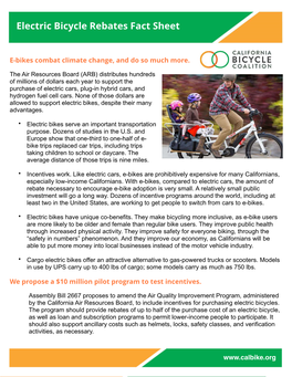 E-Bike Incentive Fact Sheet 04022019.Pages