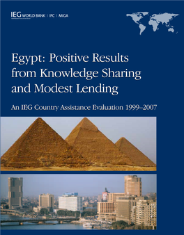 Egypt: Positive Results from Knowledge Sharing and Modest Lending