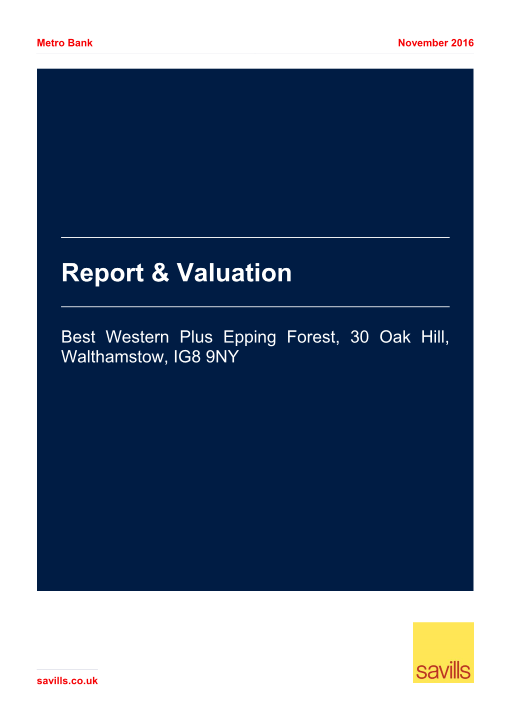 Report & Valuation