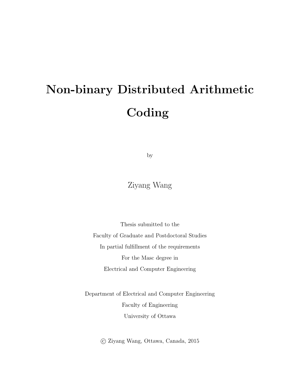 Non-Binary Distributed Arithmetic Coding