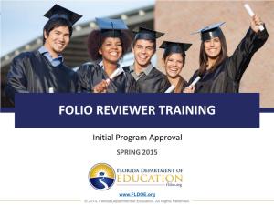 Folio Reviewer Training