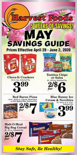 SAVINGS GUIDE Prices Effective April 29 - June 2, 2020