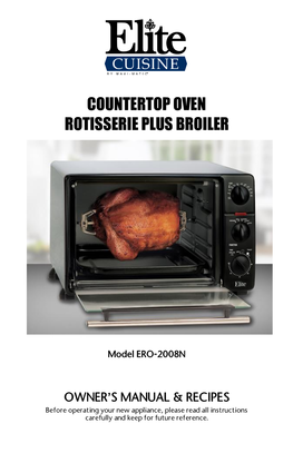 Countertop Oven Rotisserie Plus Broiler