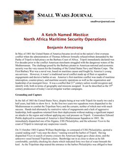 North Africa Maritime Security Operations