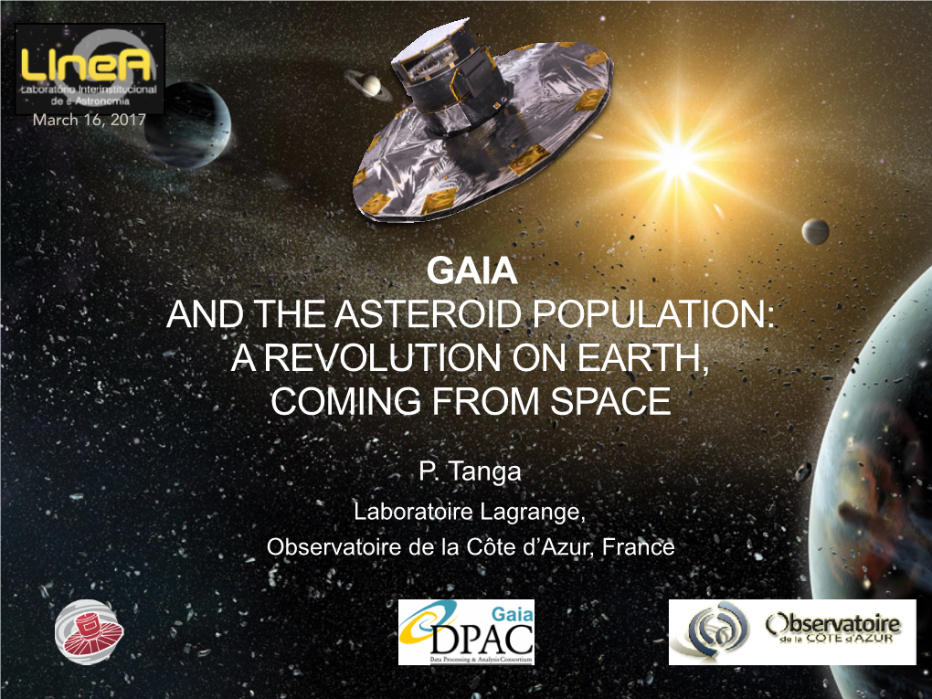 Gaia and the Asteroid Population: a Revolution on Earth, Coming from Space