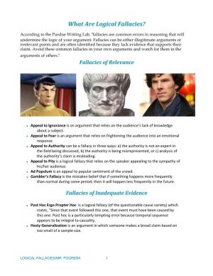 What Are Logical Fallacies?