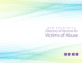 New Brunswick Directory of Services for Victims of Abuse